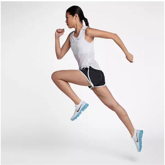 2 PAIRS Nike Womens Tempo Brief-Lined Running Shorts 3” inseam Black/White SMALL - Picture 3 of 16